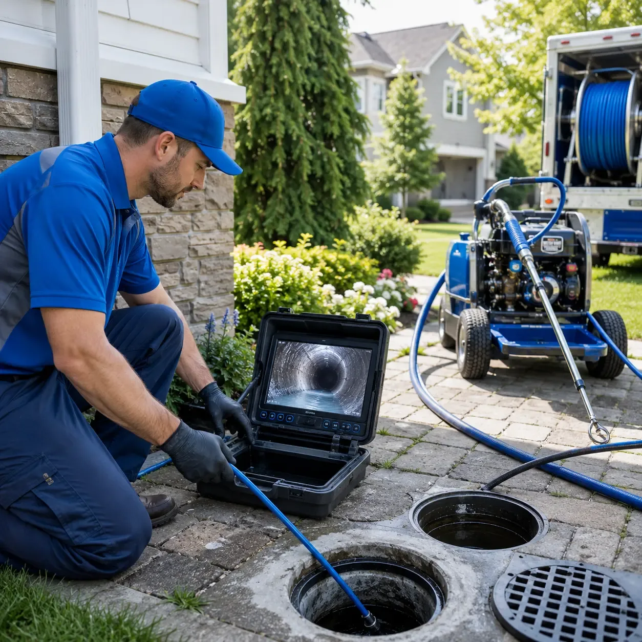 Outdoor drain cleaning professionals serving Farmington, KY