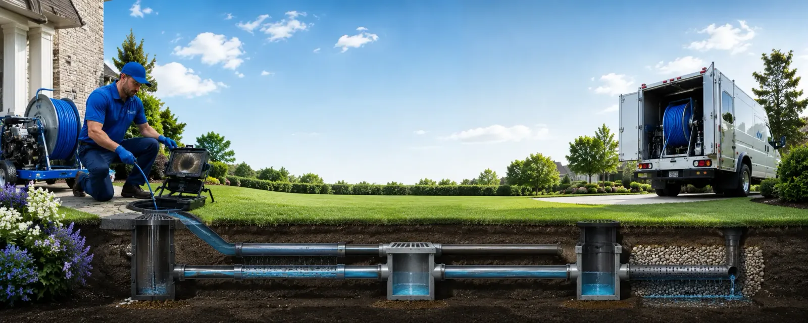 Outdoor drain cleaning information for Farmington, KY